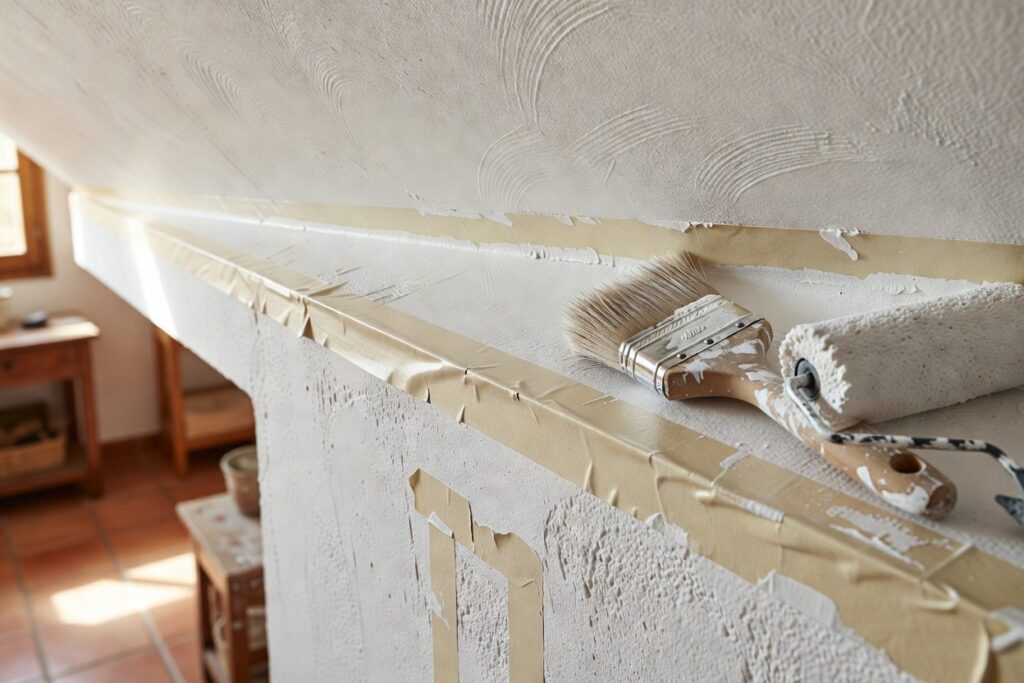 Detalle: Cómo pintar el techo sin mancharlo todo