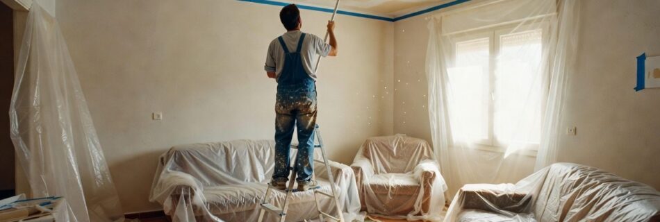 Cómo pintar el techo sin mancharlo todo