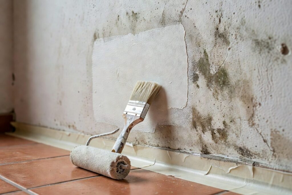 Detalle: Pintura antihumedad y antimoho: cuándo sirve y cuándo solo tapa