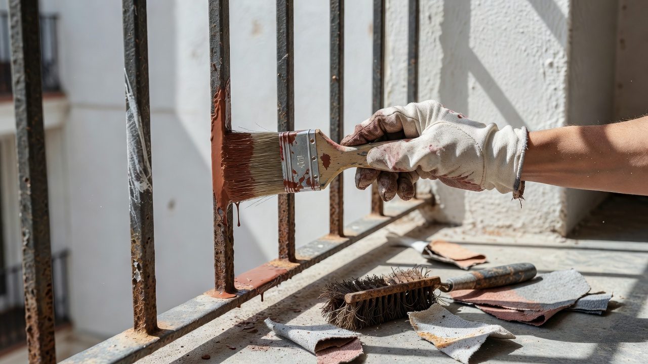 Cómo pintar rejas y barandillas de hierro: quita óxido y elige el mejor acabado